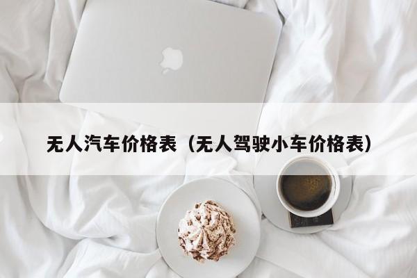 无人汽车价格表（无人驾驶小车价格表）