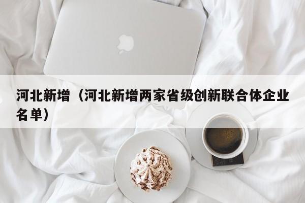 河北新增（河北新增两家省级创新联合体企业名单）
